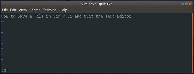shortcut for exiting out of vim editor mac